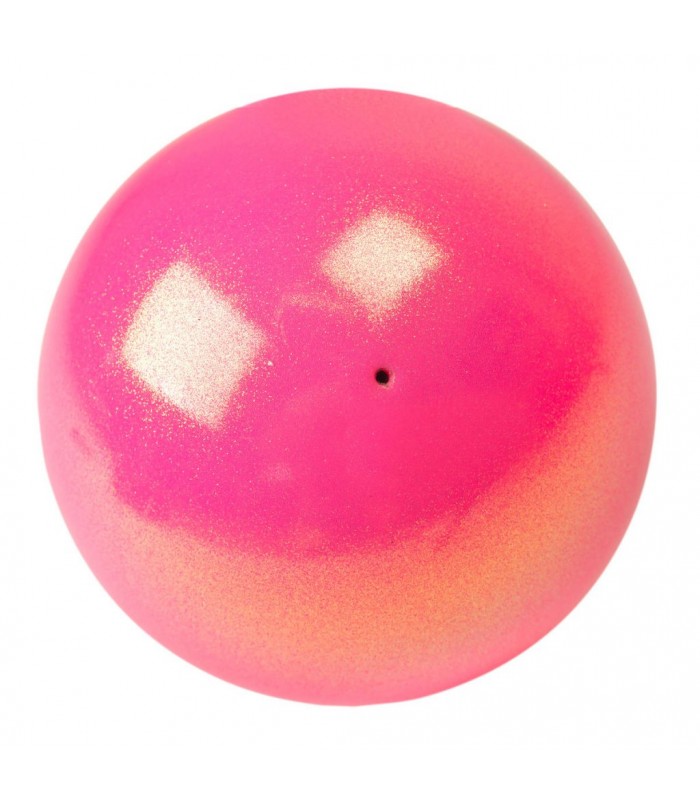 PELOTA PASTORELLI GLITER ROSA NEON 16 CM